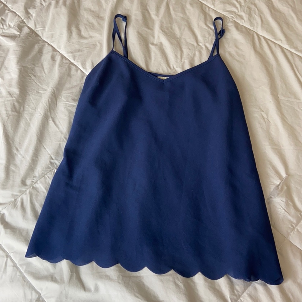 Scalloped Anthropologie tank